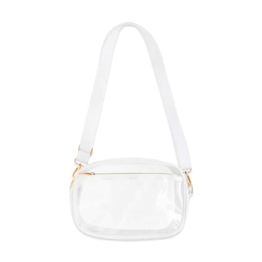 White Lined Clear Toaster Bag by Make Market®
